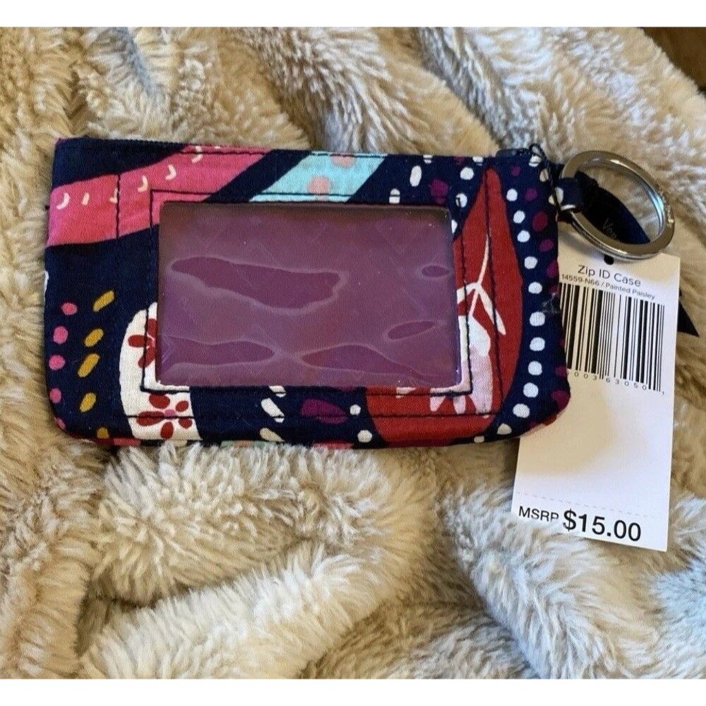 NWT Vera Bradley Zip ID Case painted paisley
